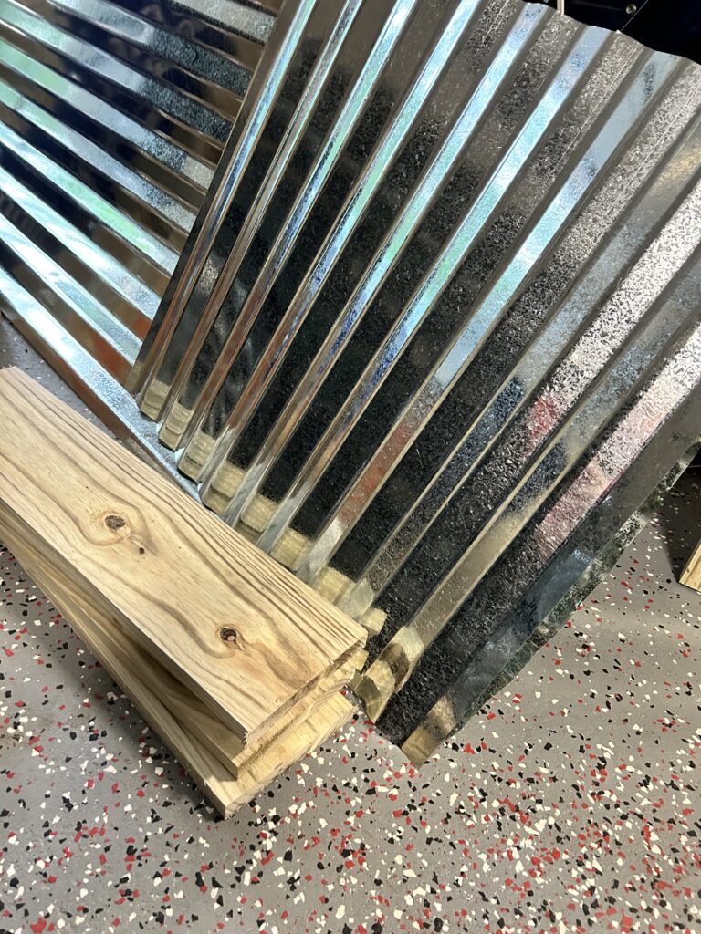 Picture of Sheets of Metal and Wood